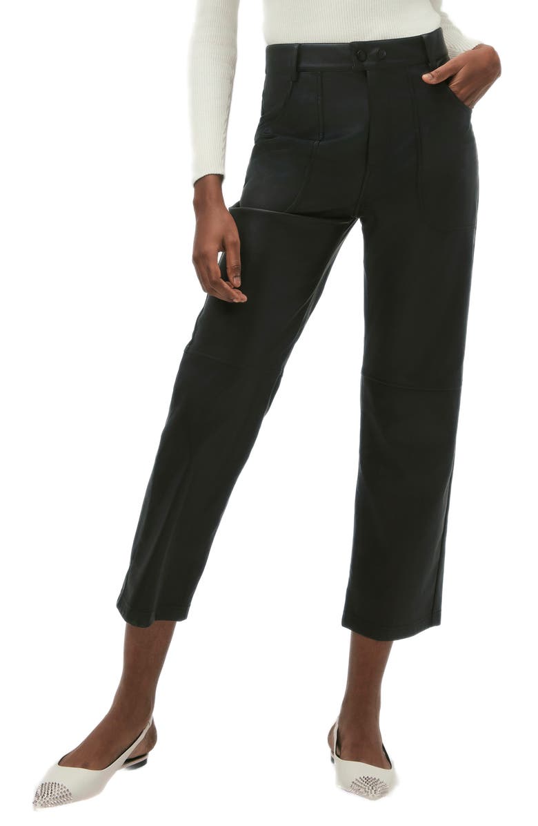 Alp N Rock Kennidy High Waist Crop Faux Leather Pants, Main, color,