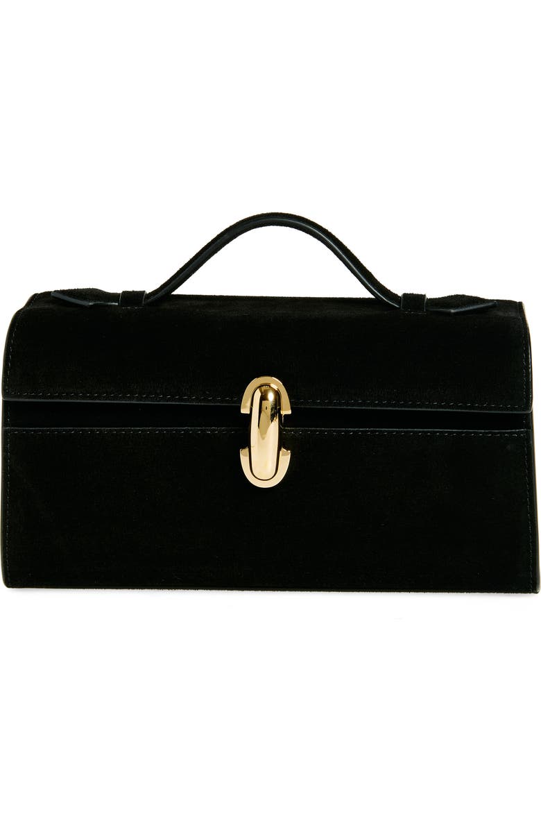 SAVETTE Symmetry Suede Top Handle Bag, Main, color,