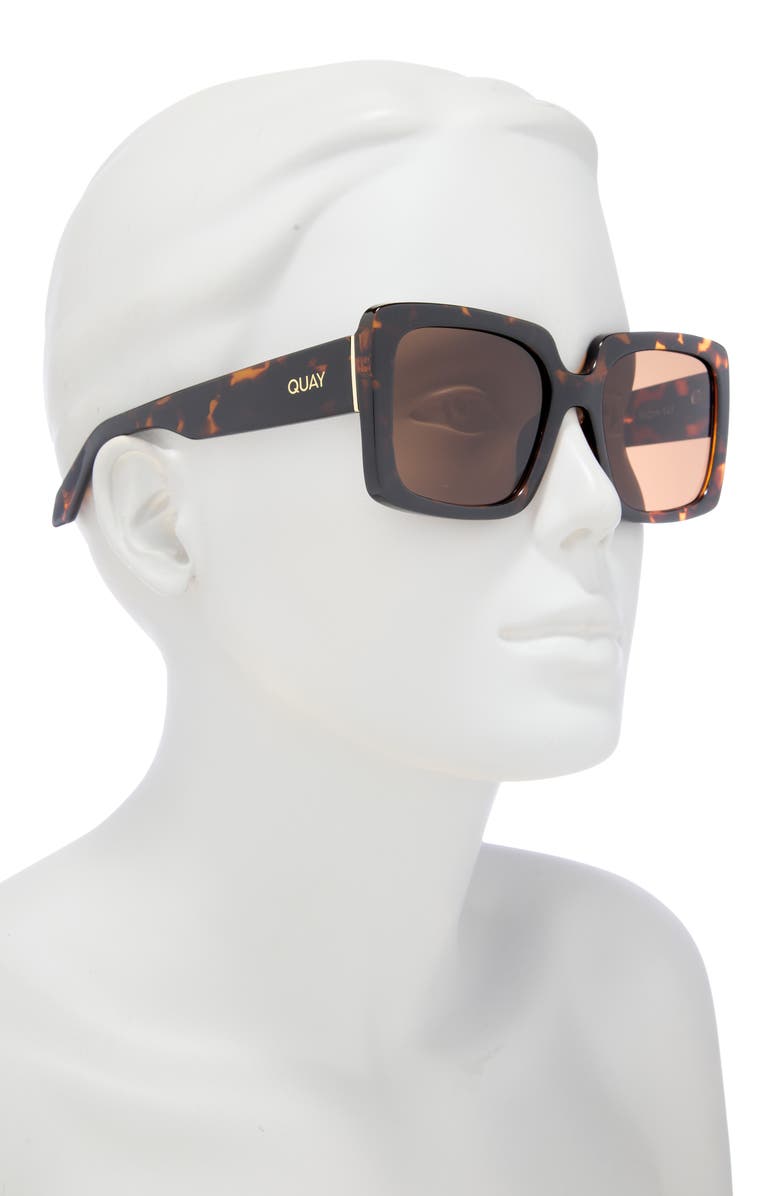QUAY Total Vibe 56mm Square Sunglasses, Alternate, color,