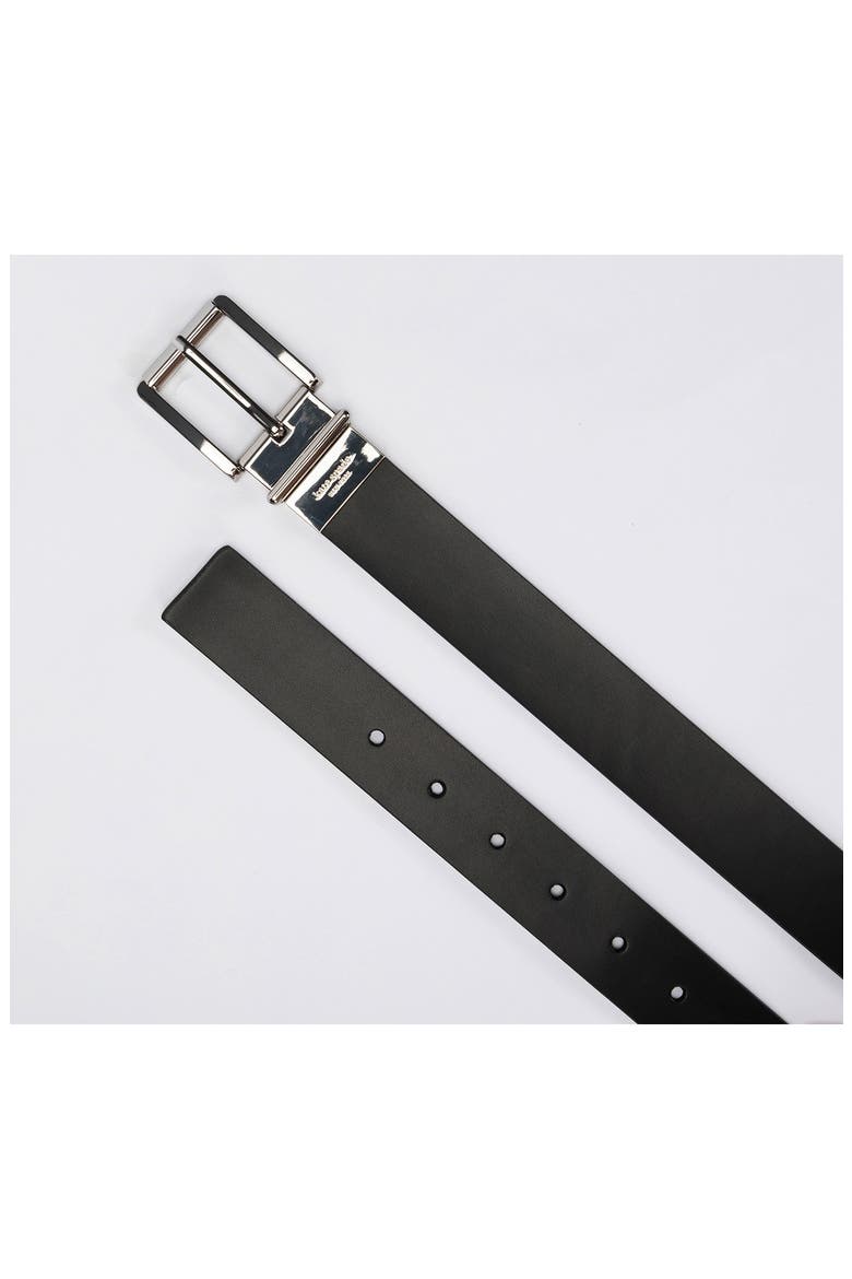 reversible belt, Alternate, color, BLACK / NICKLE