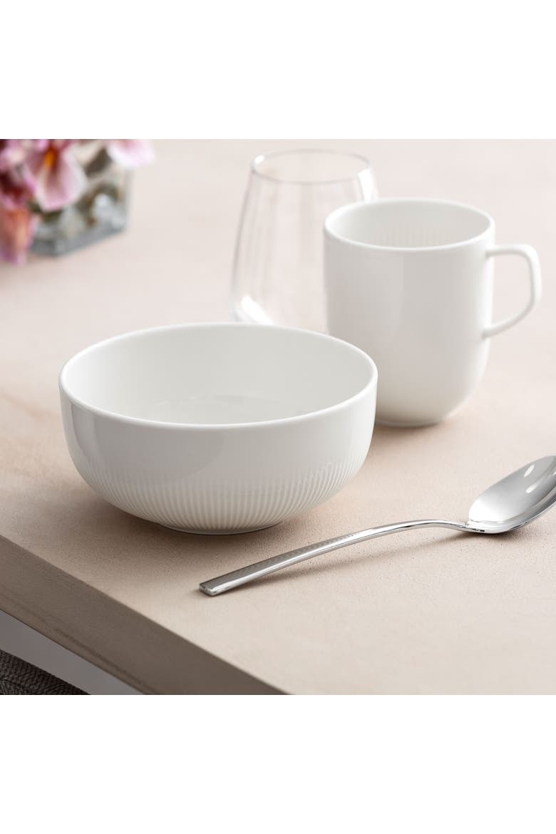 Afina Rice Bowl, Alternate, color, White