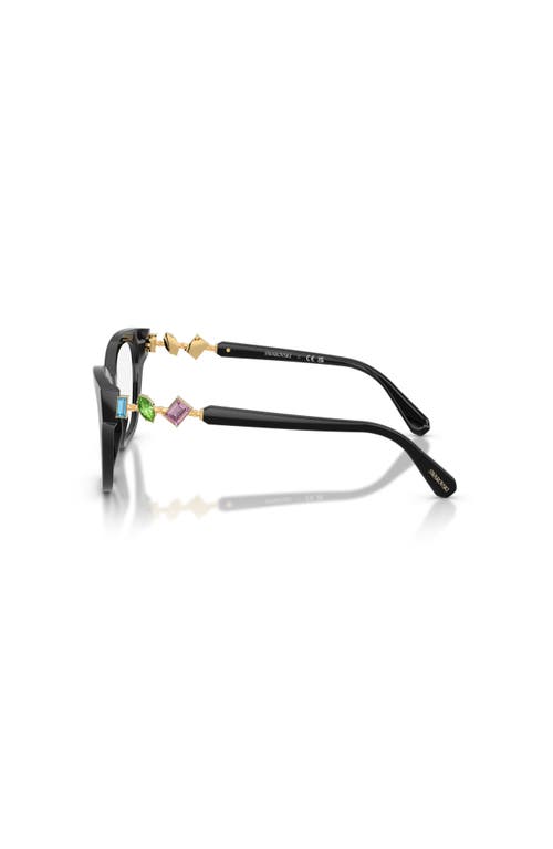 Swarovski 52mm Square Optical Glasses In Black