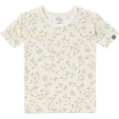 Modern Moments™ By Gerber Snug Fit 4-piece Pajama Set In Ivory Lemon Vine
