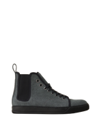 Lanvin Dbb1 High Top Canvas Sneakers