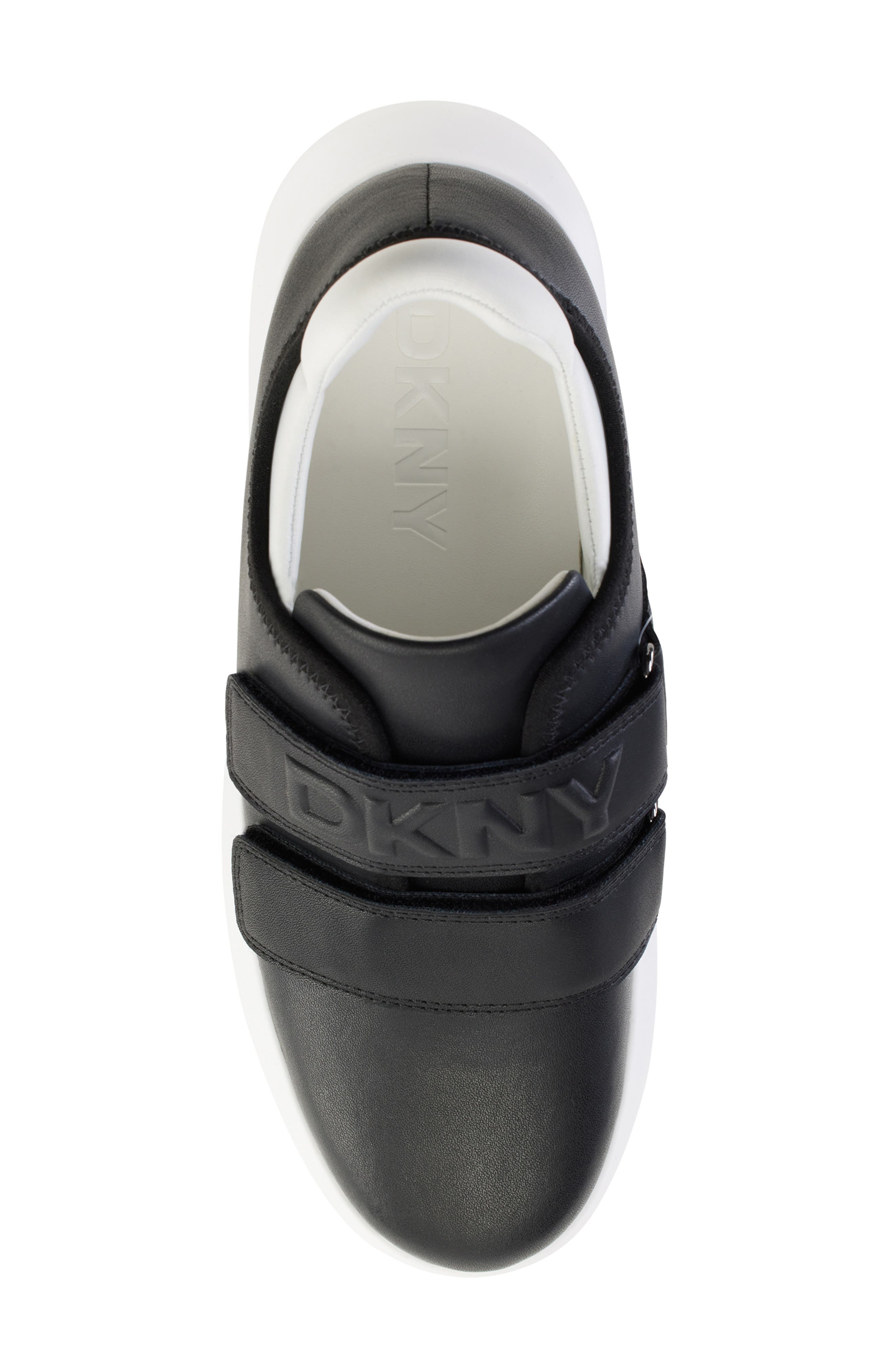 DKNY Jamiah Platform Sneaker, Alternate, color, Black/ White