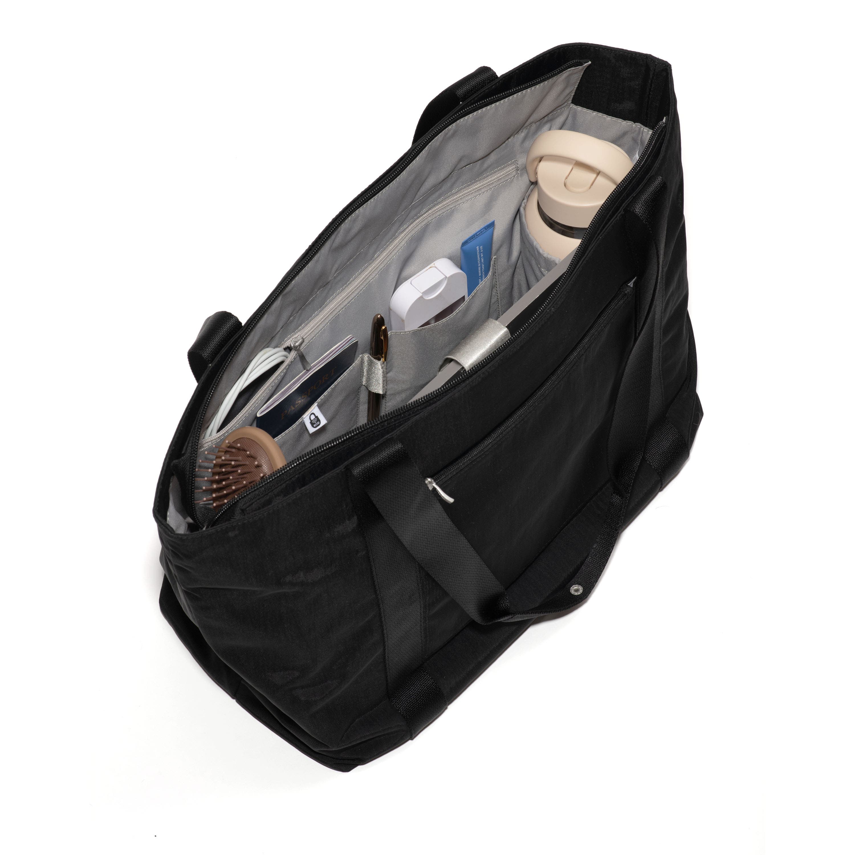 BAGGALLINI Via Tote Bag, Alternate, color, Black