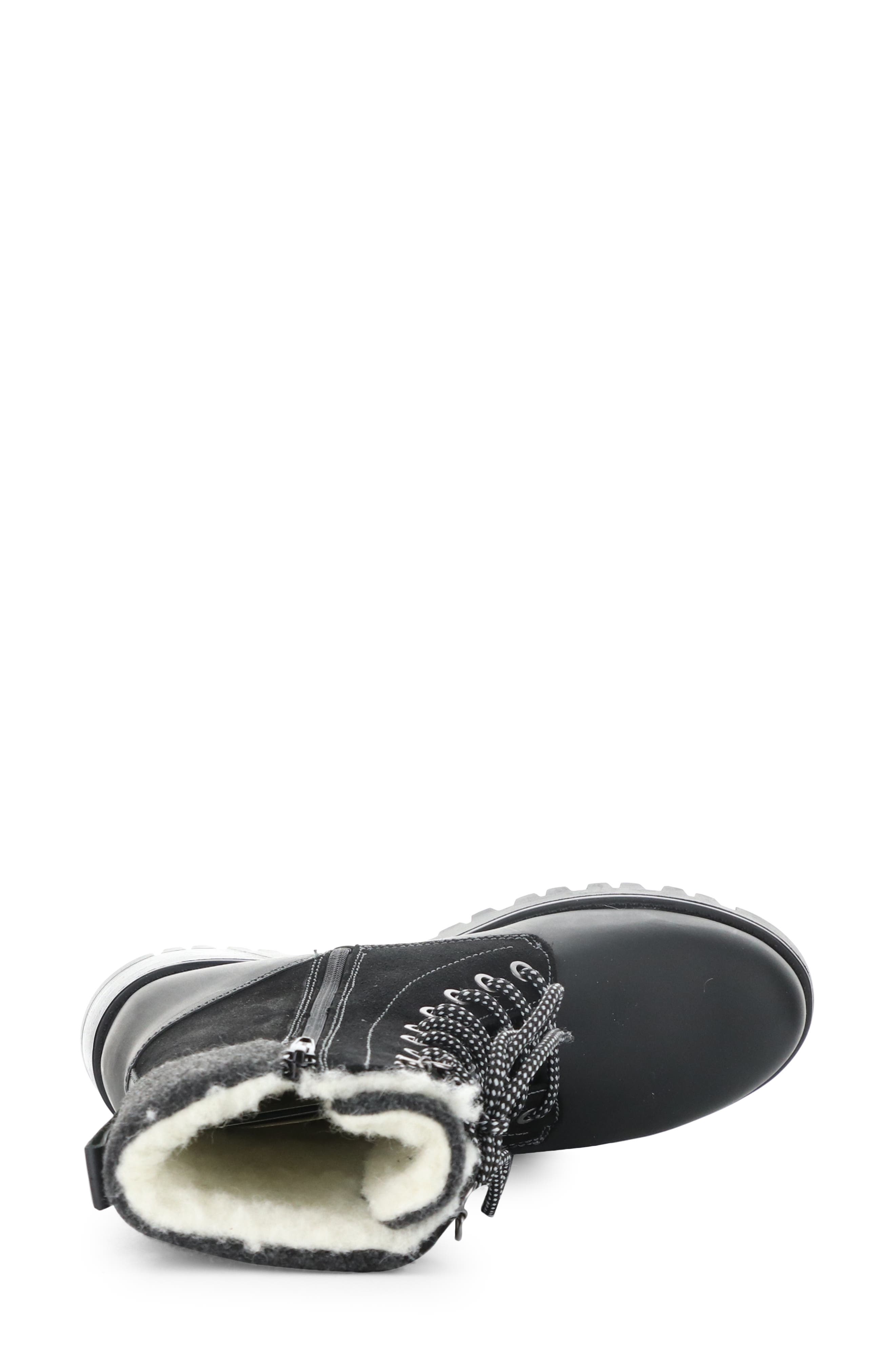 Bos. & Co. Genus Prima Waterproof Platform Bootie, Alternate, color, Black Saddle/Suede/T