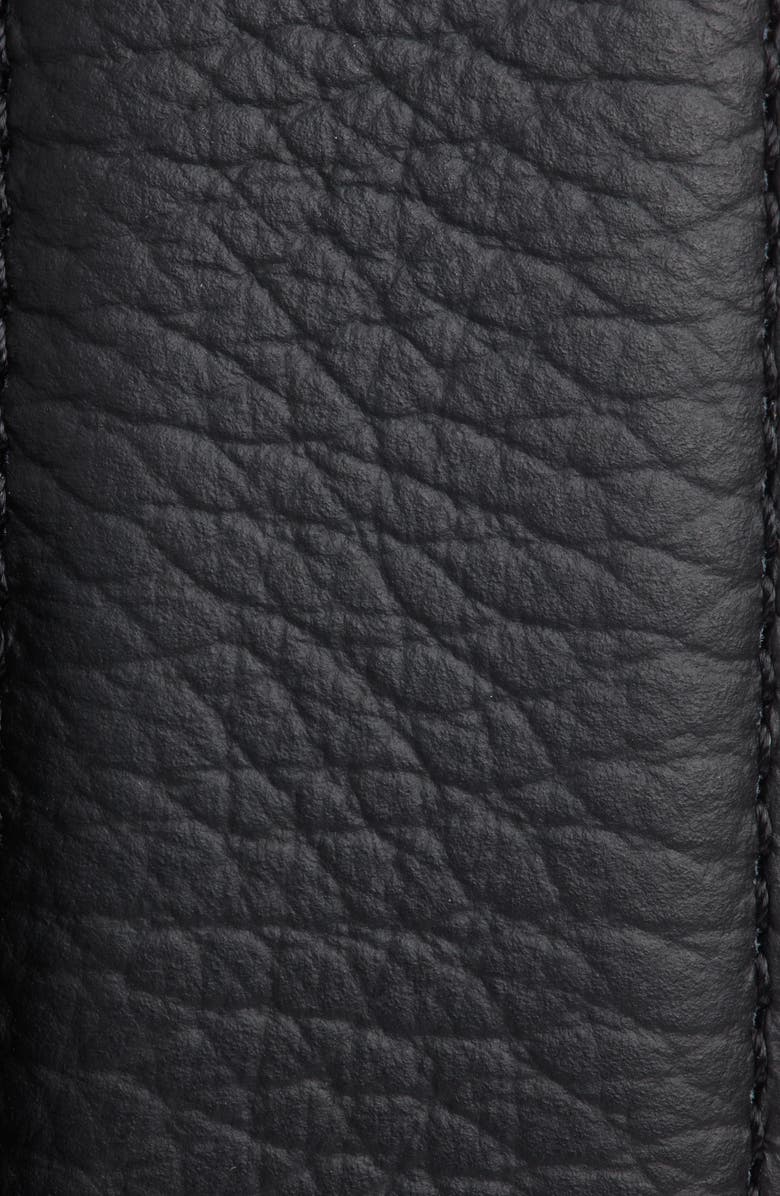 ZEGNA Reversible Casual Signifier Deerskin Belt, Alternate, color, Black