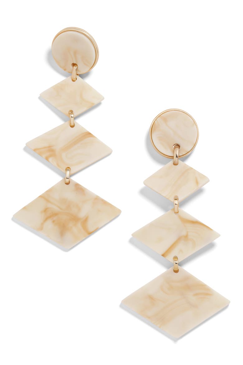 Shanti Drop Earrings, Main, color, BEIGE