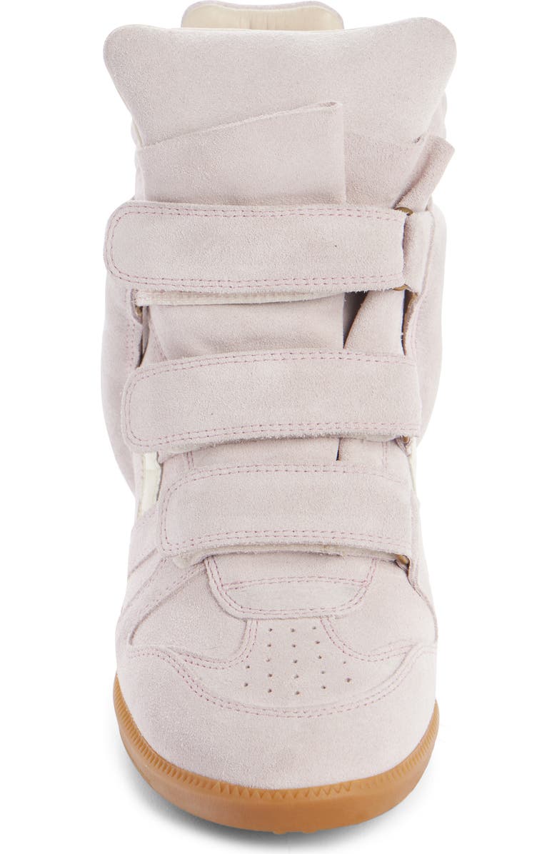 Isabel Marant Bekett Hidden Wedge High Top Sneaker, Alternate, color, Pale Pink