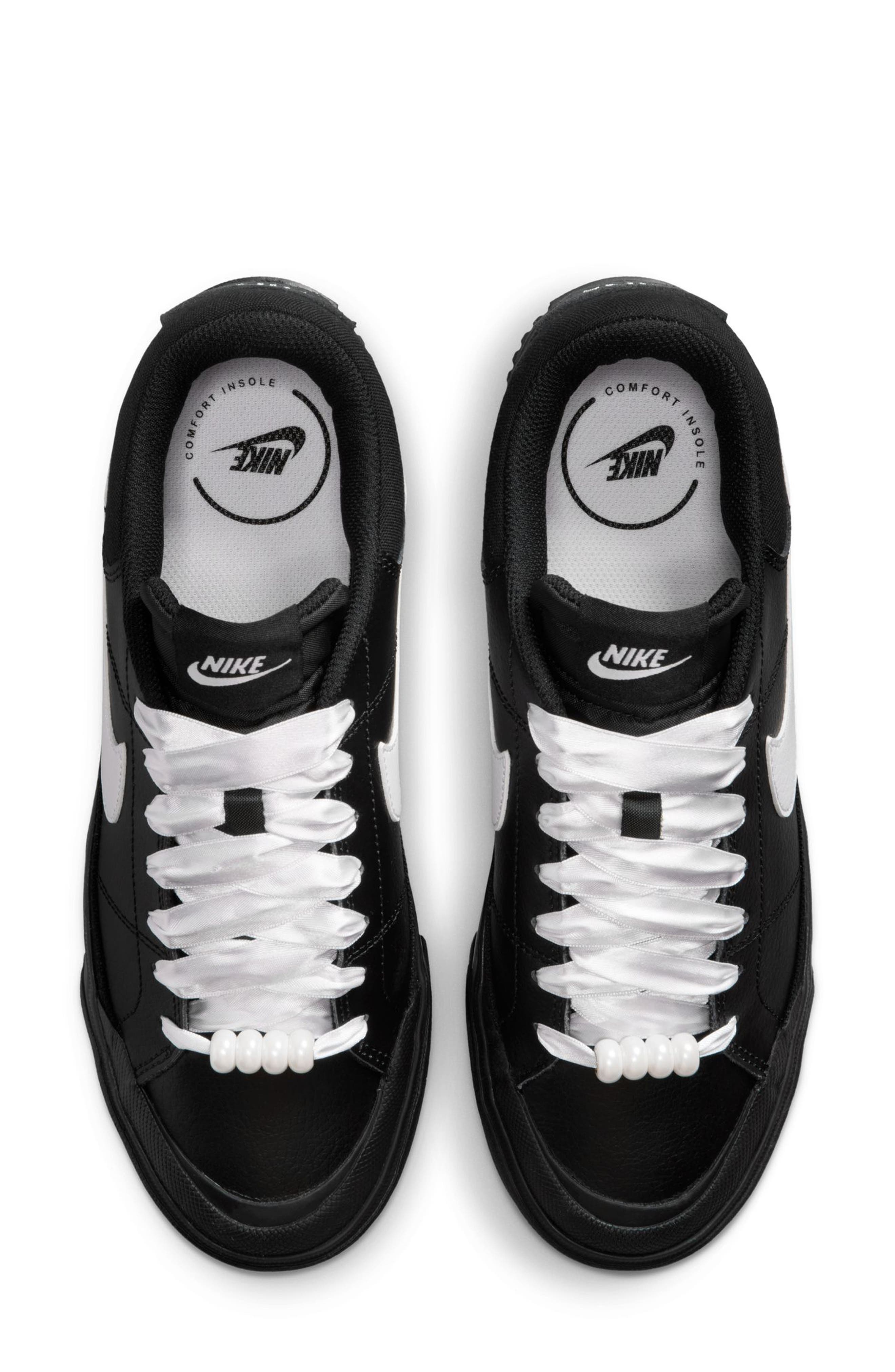 Nike Court Legacy Sneaker, Alternate, color, Black/ White