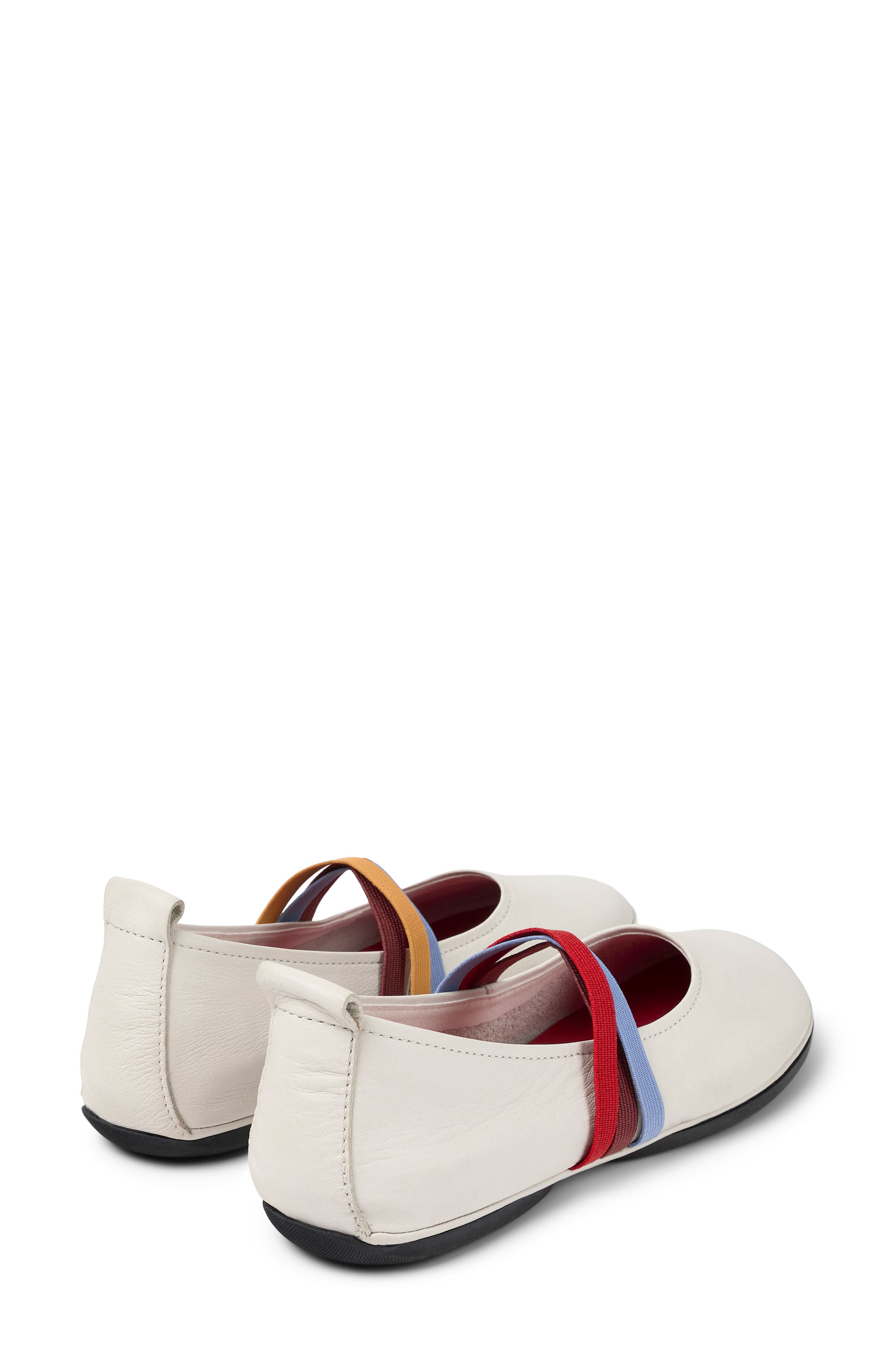 Twins Mismatched Flats, Alternate, color, WHITE NATURAL