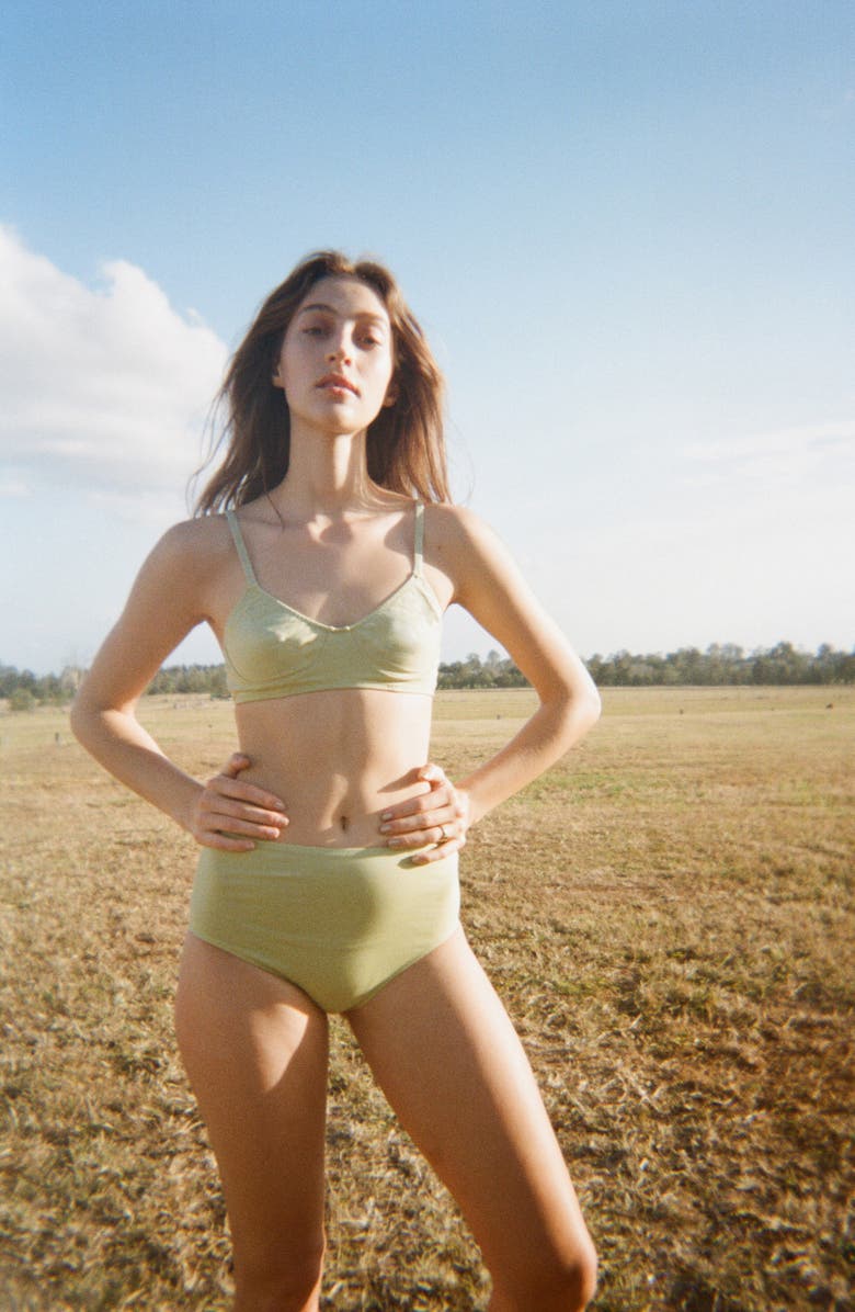 NICO Plant Dyed Organic Cotton Full Cup Wire Free Bra, Alternate, color,