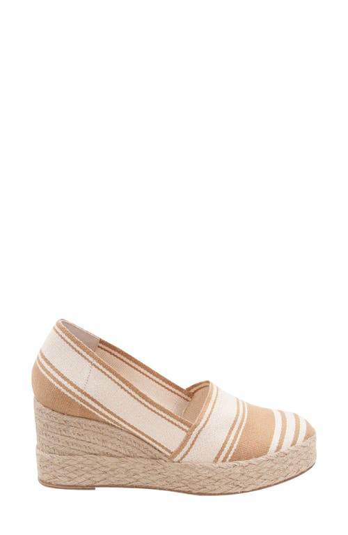 Andre Assous André Assous Patti Espadrille Wedge In Camel Multi