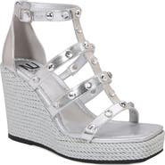 NINETY UNION Panda Caged Platform Wedge Sandal