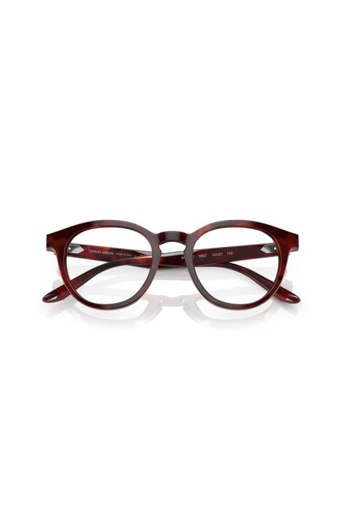 Giorgio Armani 50mm Phantos Optical Glasses In Burgundy