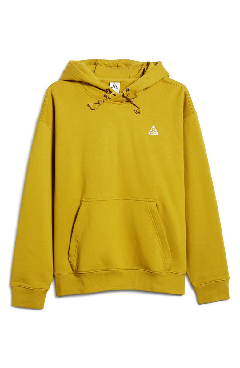 Nike ACG Fleece Hoodie, Alternate, color, Moss/ Desert Moss/ White