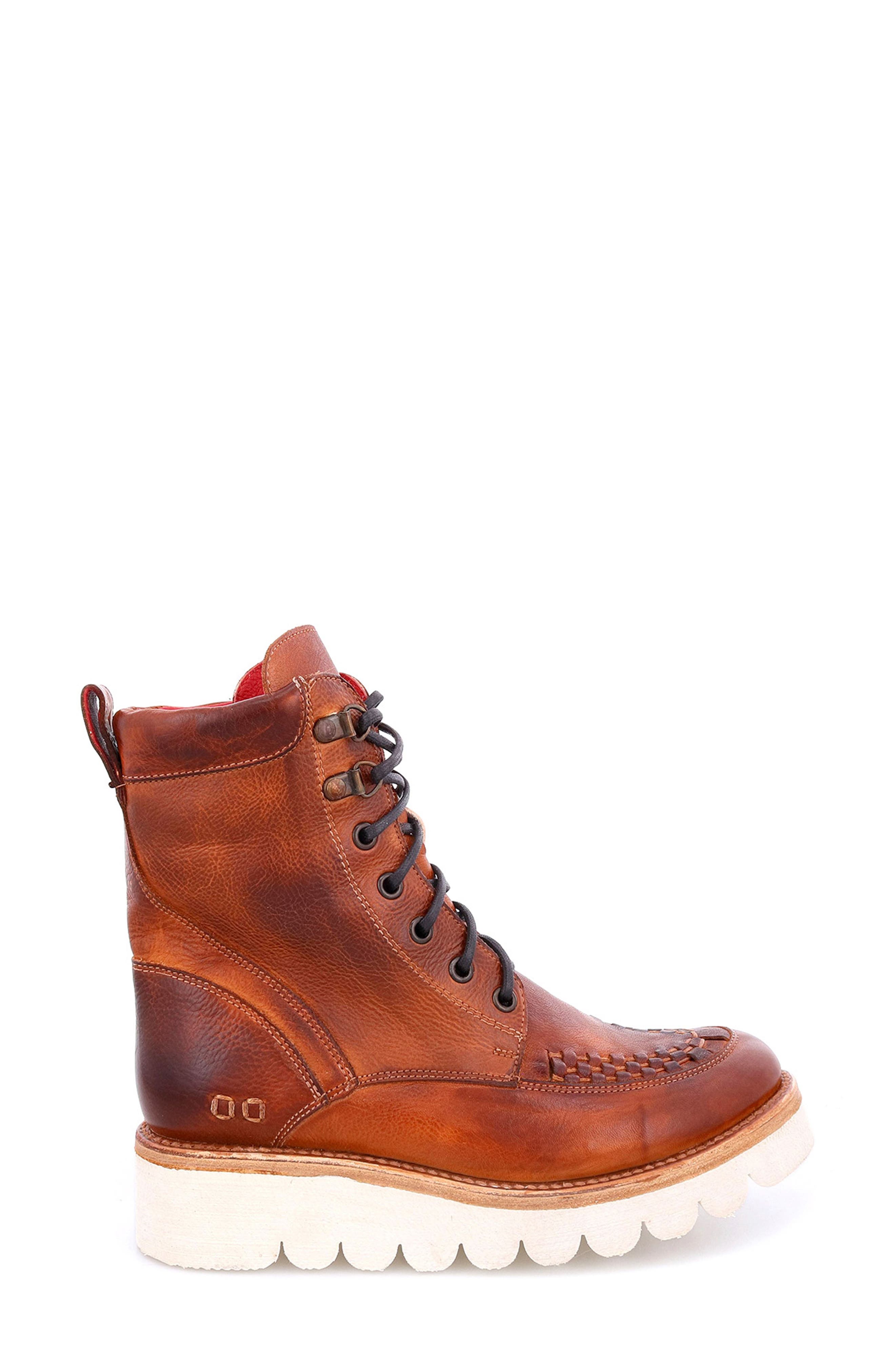 Elisha II Leather Boot, Alternate, color, COGNAC RUSTIC