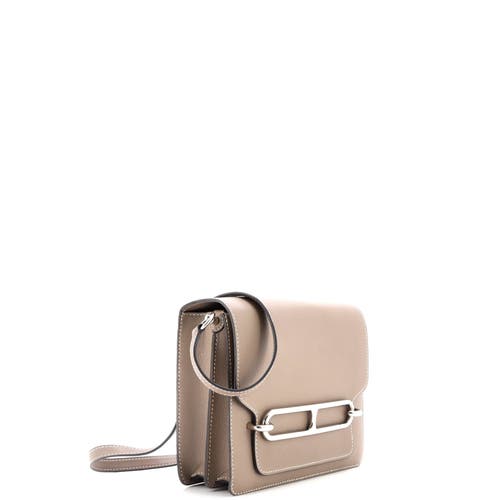Pre-owned Hermes Hermes Roulis Bag Evercolor 23 In Gray