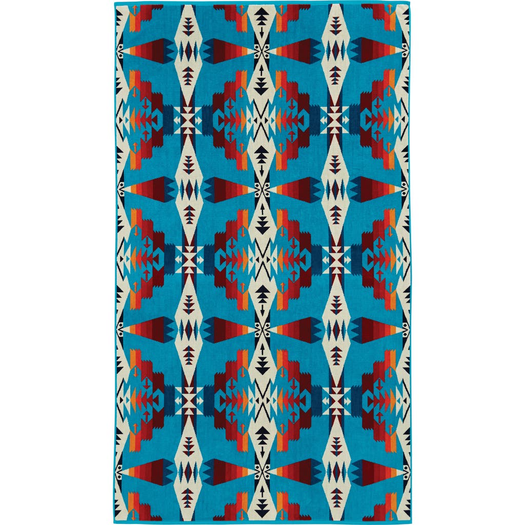 Pendleton Oversize Jacquard Towel In Blue