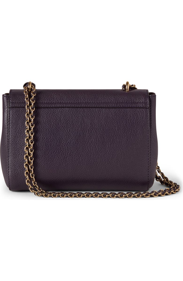 Mulberry Lily Grained Leather Shoulder Bag, Alternate, color, Deep Aubergine
