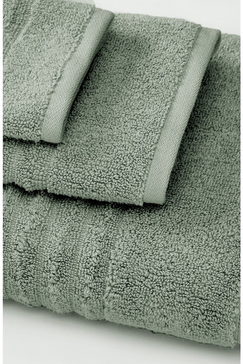 Combed Cotton 6-Piece Towel Set, Alternate, color, EUCALYPTUS