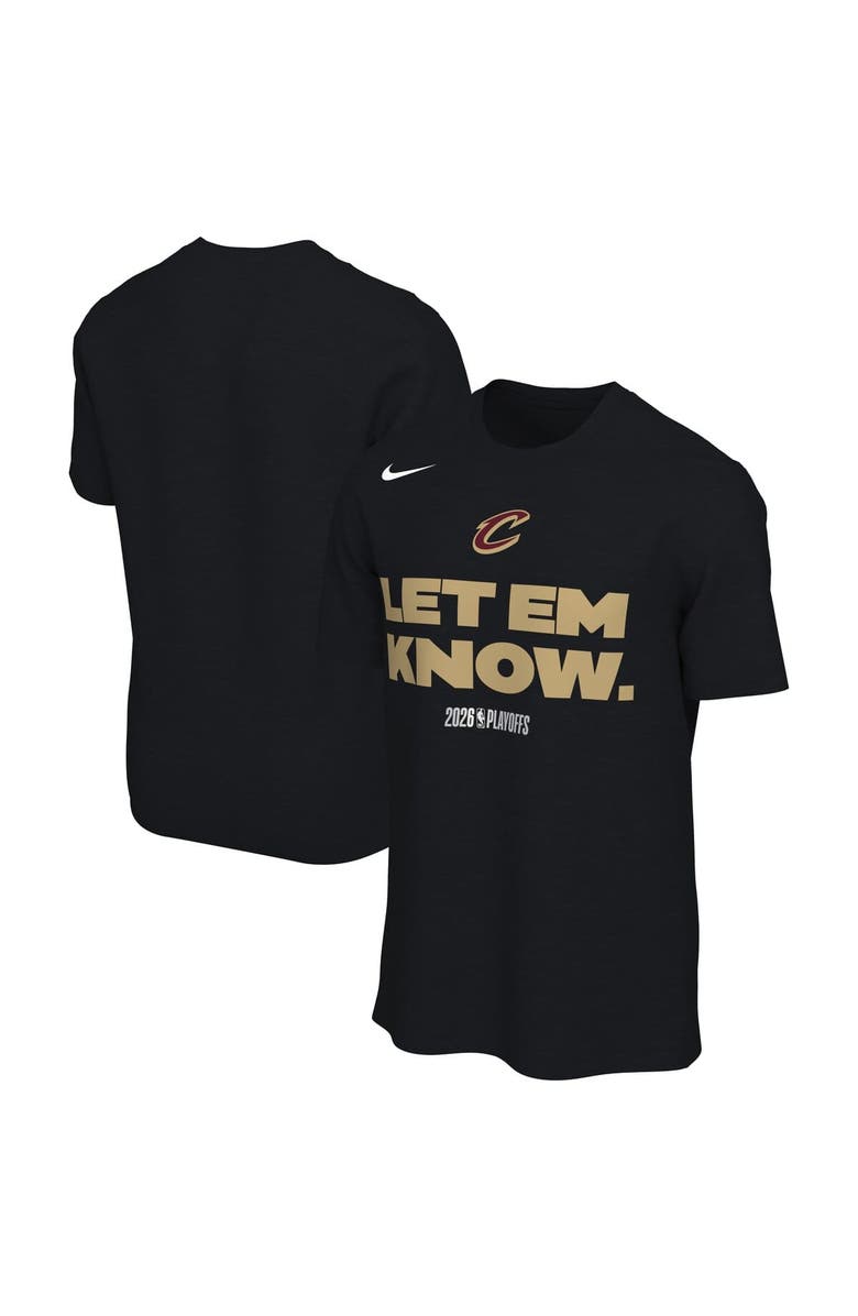 Nike Unisex Nike Black Cleveland Cavaliers 2026 NBA Playoffs Mantra T-Shirt, Main, color, Black