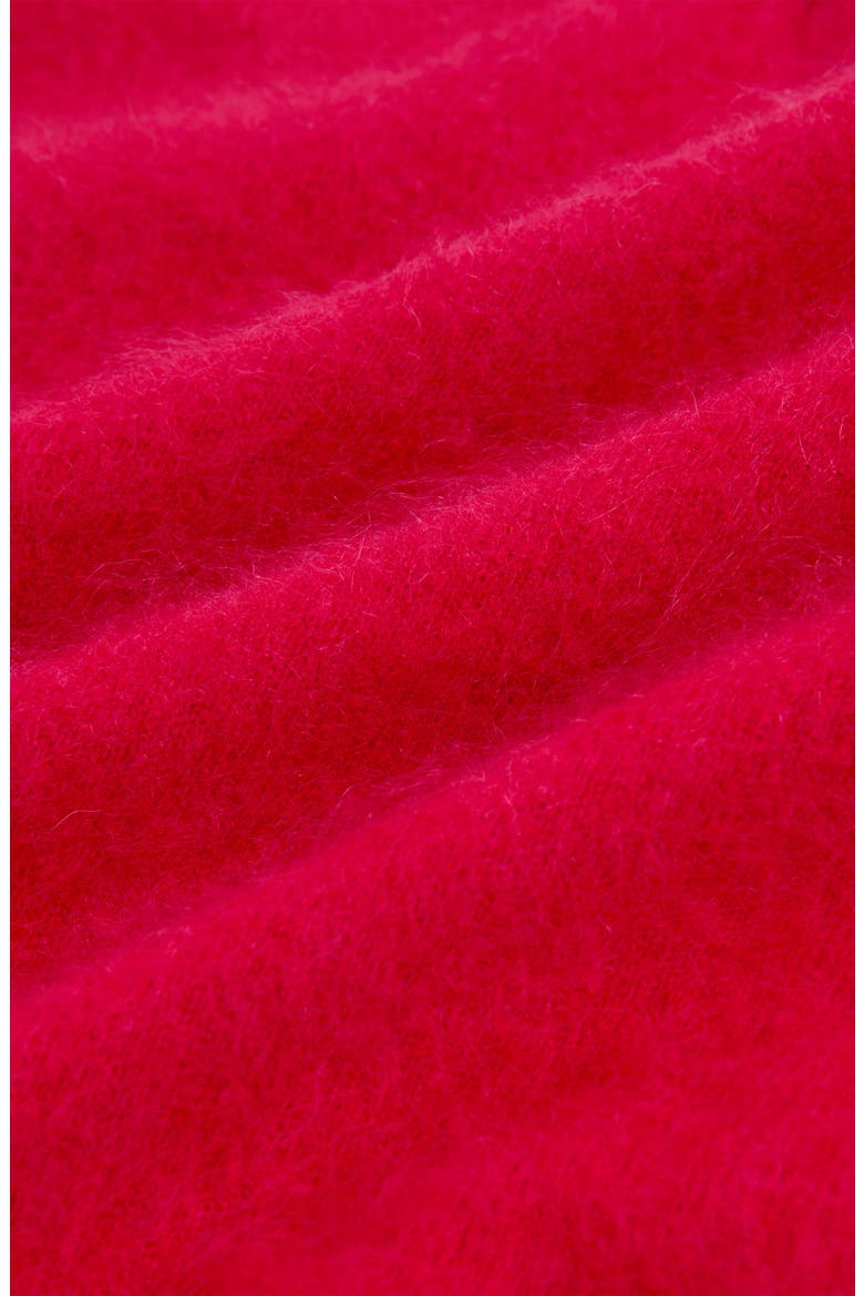 Misha Brushed Cashmere Sweater, Alternate, color, RED