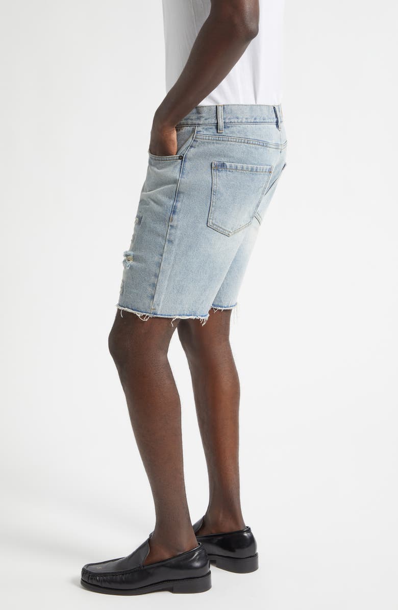 MIDNIGHT RODEO Distressed Cutoff Denim Shorts, Alternate, color, Light Blue Wash