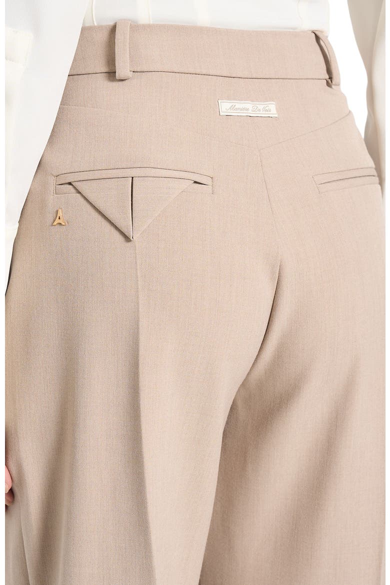 Julie Tailored Twin Pleat Trousers, Alternate, color, Taupe