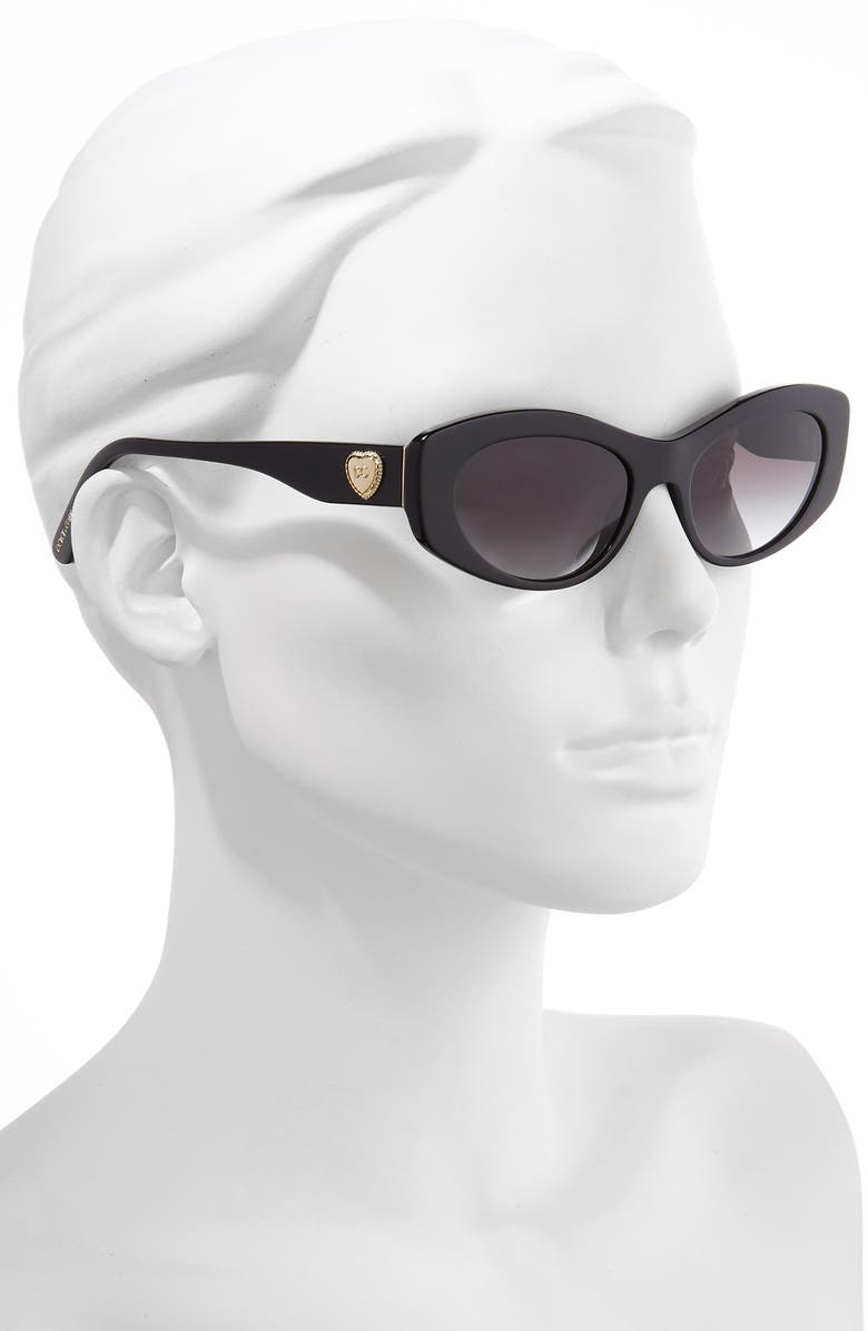 Dolce&Gabbana 53mm Cat Eye Sunglasses, Alternate, color,