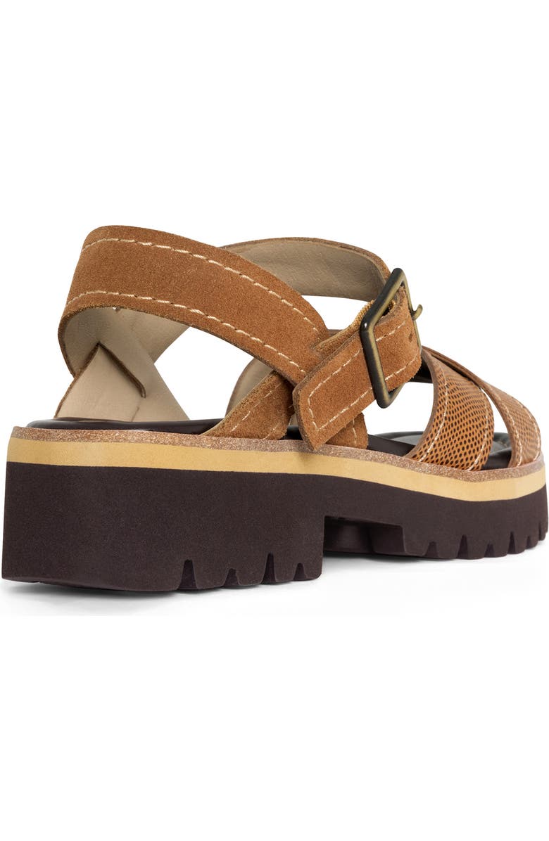 Donald Pliner Lug Sole Slingback Sandal, Alternate, color, Saddle