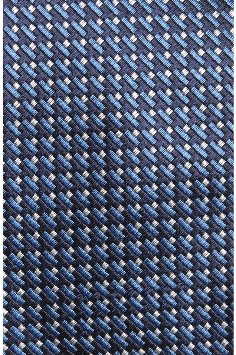Geometric Silk Jacquard Tie, Alternate, color, BLUE