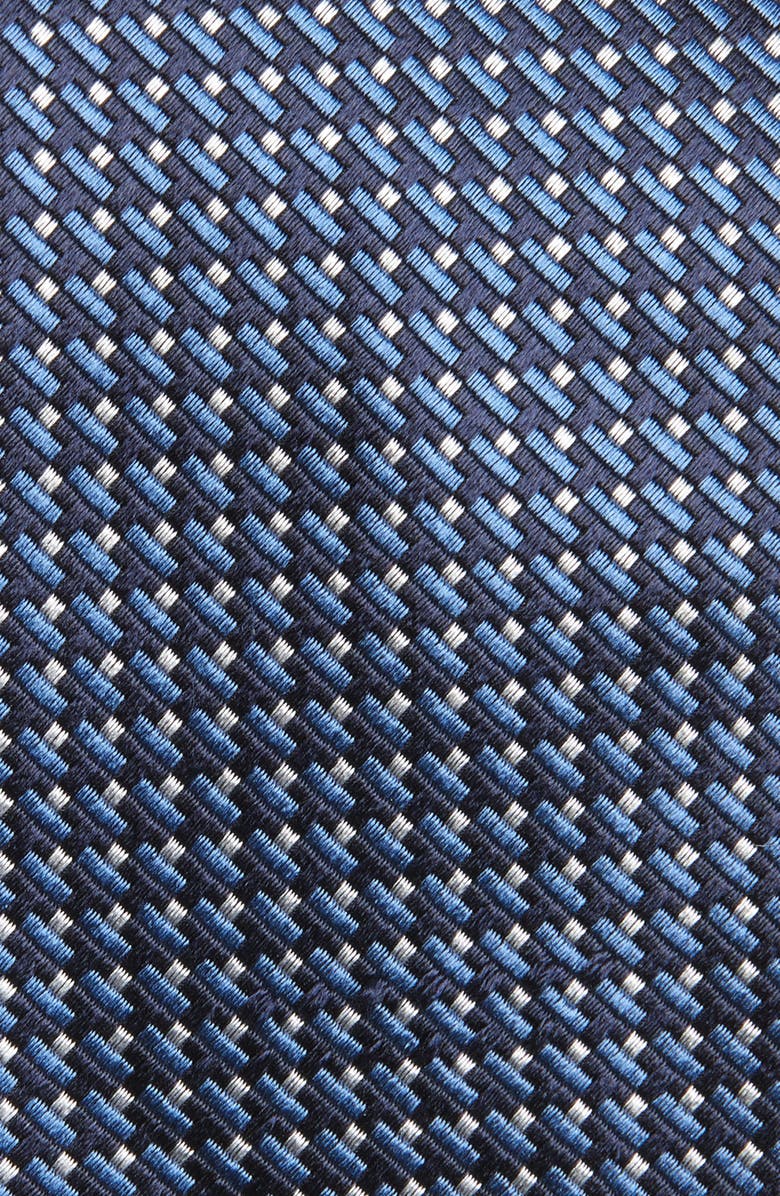 ZEGNA TIES Geometric Silk Jacquard Tie, Alternate, color, Blue