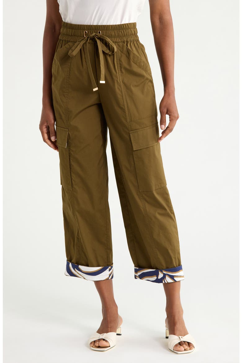 Talia Cargo Pants, Main, color, DARK OLIVE