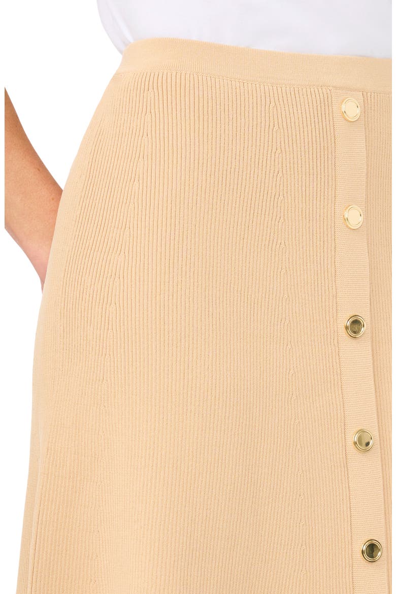 Rib A-Line Miniskirt, Alternate, color, PEBBLE