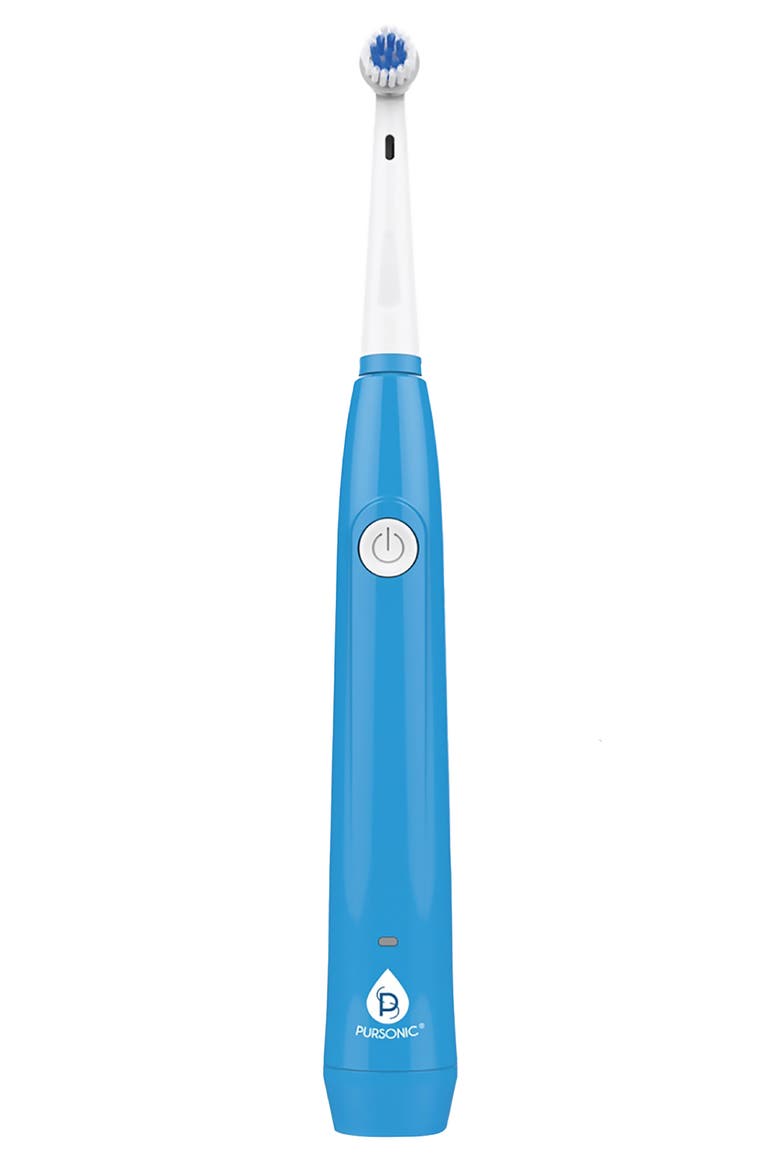 USB Rechargeable Rotary Toothbrush, Alternate, color, WHITE/BLUE