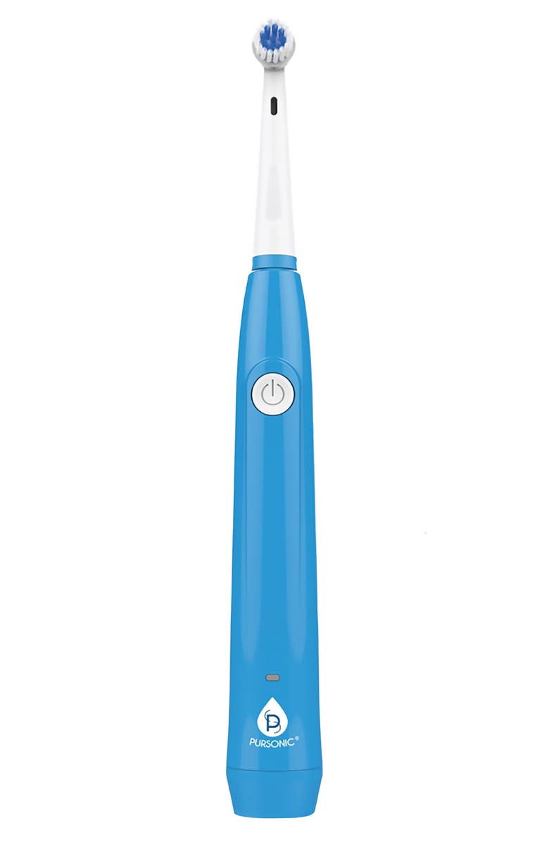 PURSONIC USB Rechargeable Rotary Toothbrush, Alternate, color, White/Blue