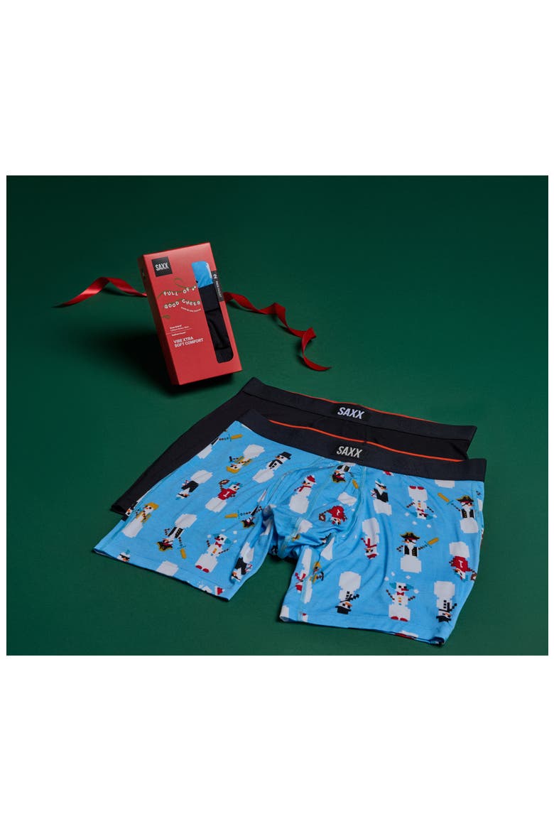 Vibe Xtra Assorted 2-Pack Boxer Briefs, Alternate, color, FROSTY THE GAMER/BLK
