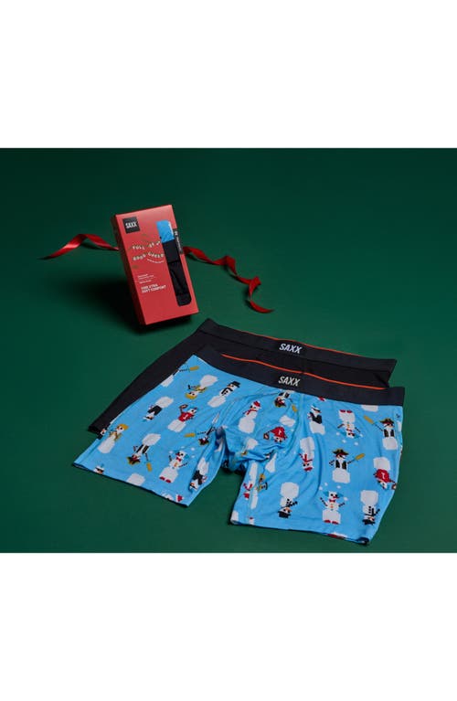 Saxx Vibe Xtra Assorted 2-pack Boxer Briefs In Blue