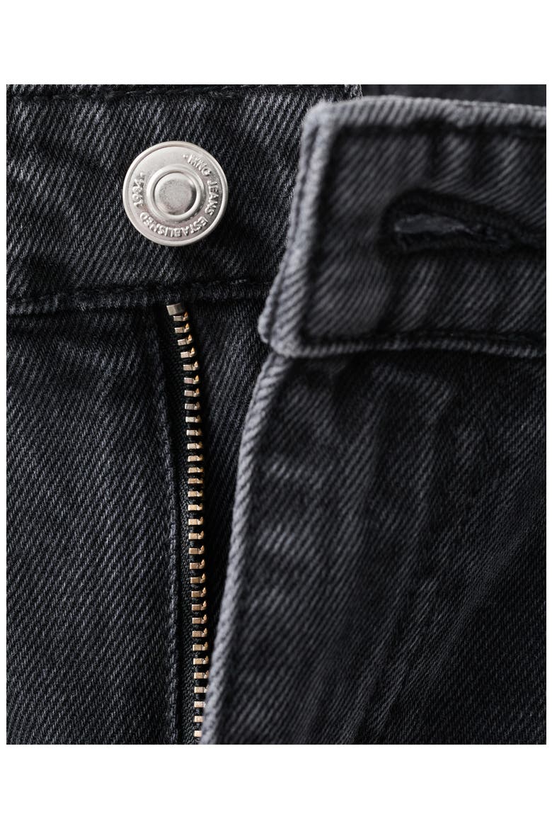 Low Rise Wide Leg Jeans, Alternate, color, BLACK DENIM