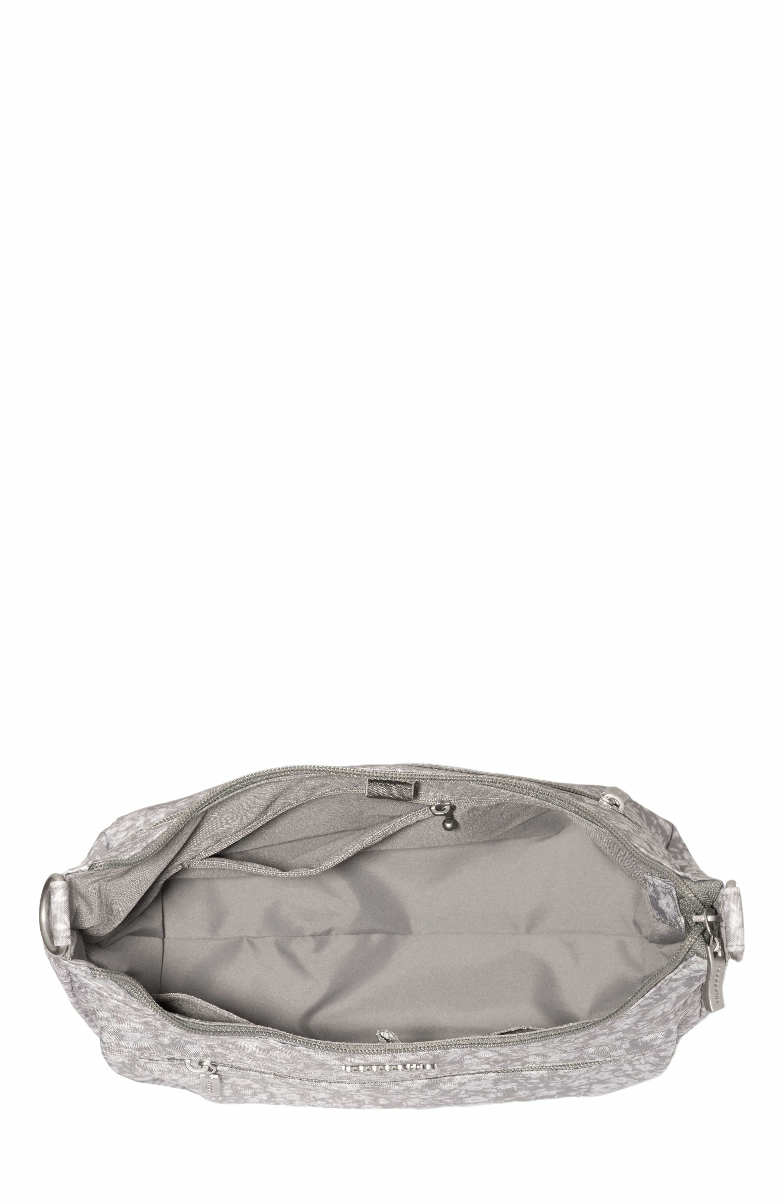Modern Pocket Half Moon Shoulder Bag, Alternate, color, LIGHT GREY PETAL