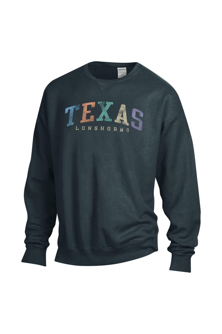 Unisex ComfortWash Gray Texas Longhorns Oversized Pullover Sweatshirt, Alternate, color, Gray