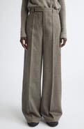 Rick Owens Tailored Wide Leg Wool Pants