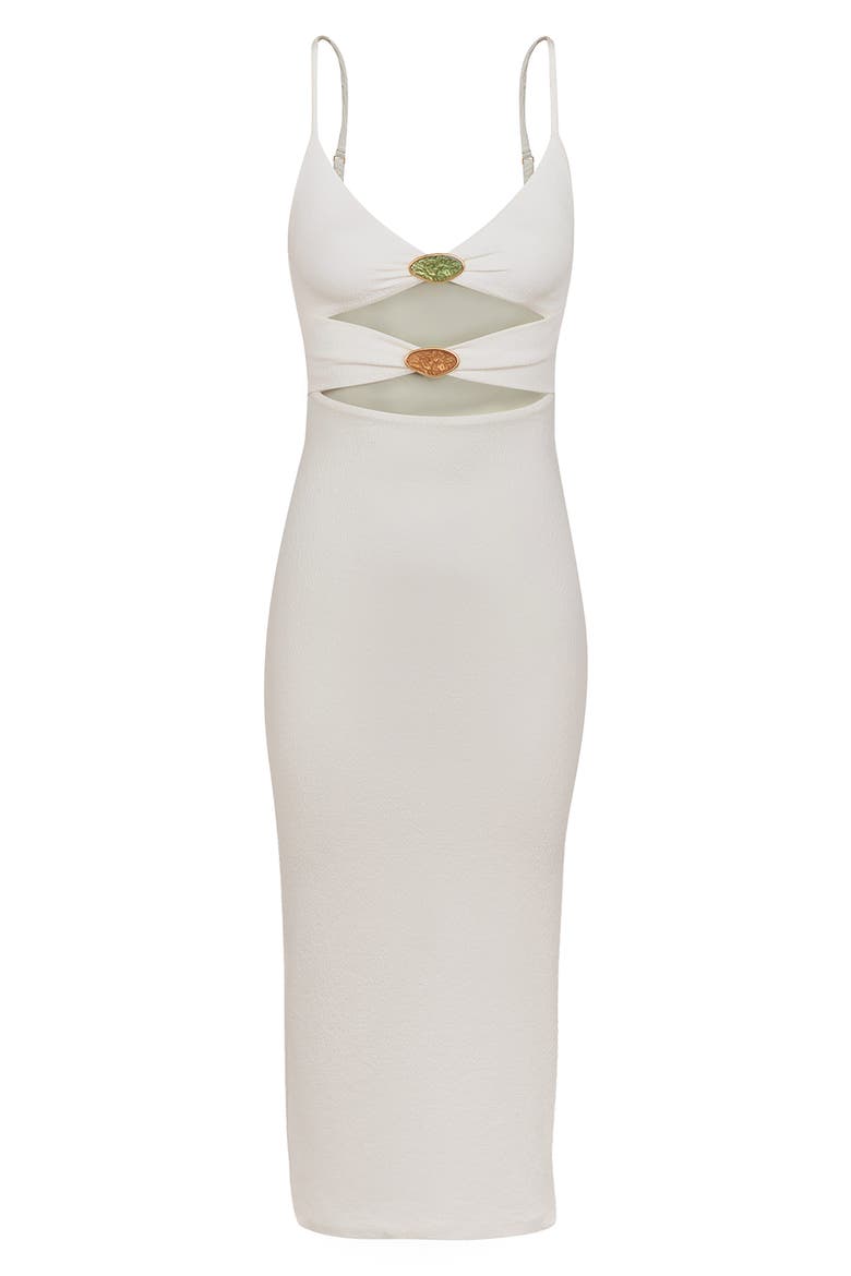 Petra Cutout Cover-Up Maxi Dress, Alternate, color, WHITE