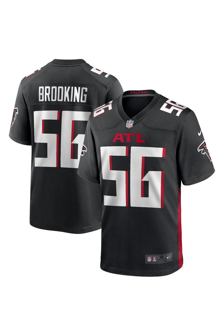 Men's Nike Keith Brooking Black Atlanta Falcons Game Retired Player Jersey, Main, color, Black
