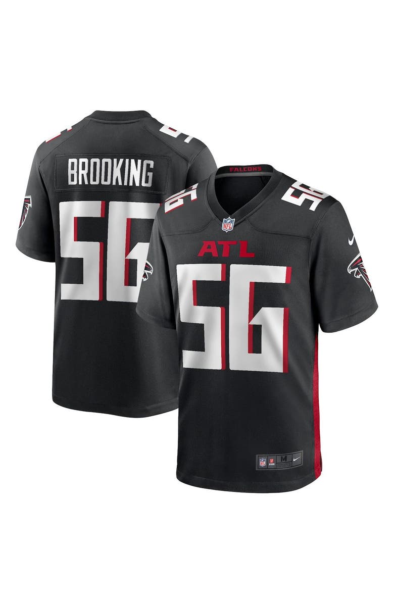Nike Men's Nike Keith Brooking Black Atlanta Falcons Game Retired Player Jersey, Main, color, 