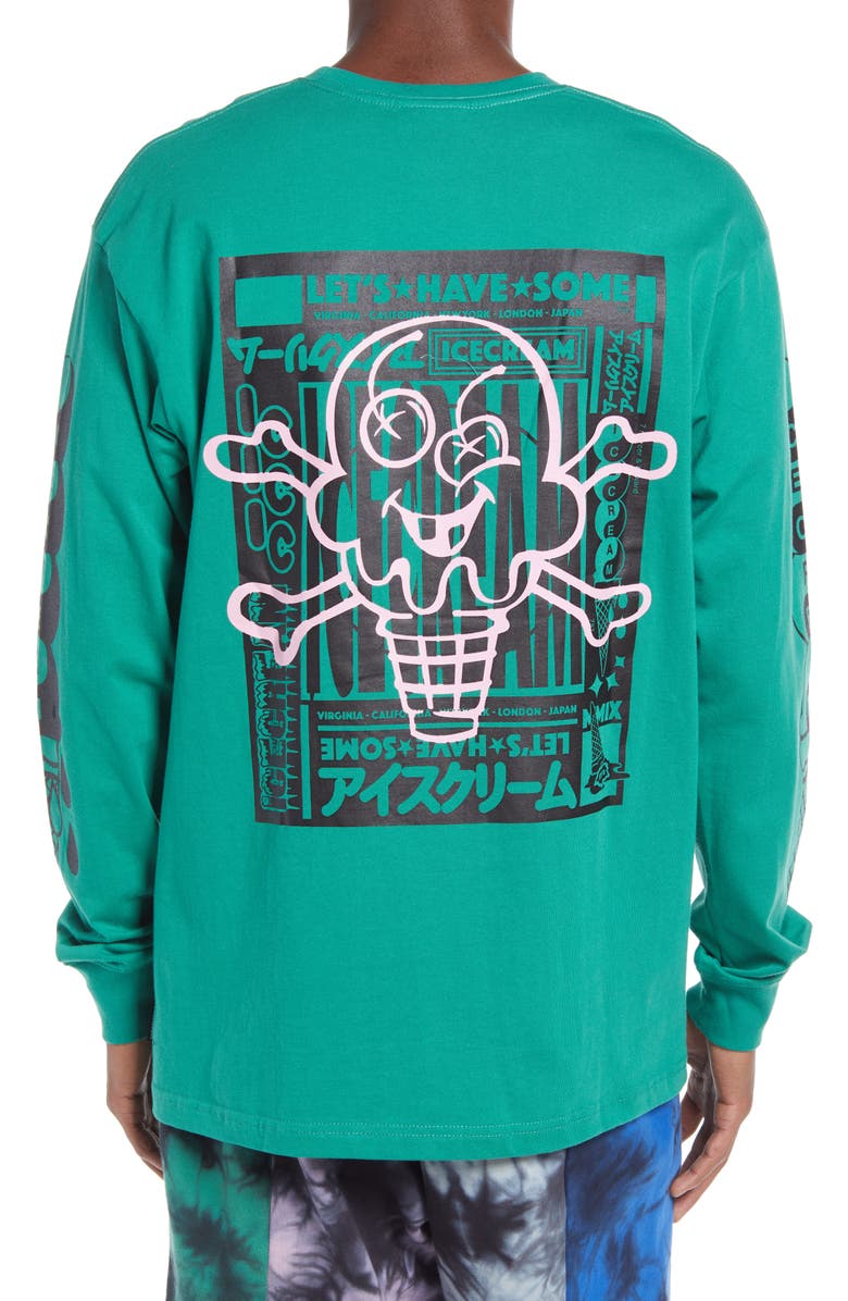 ICECREAM Men's Waffle Cone Long Sleeve Graphic Tee, Alternate, color,