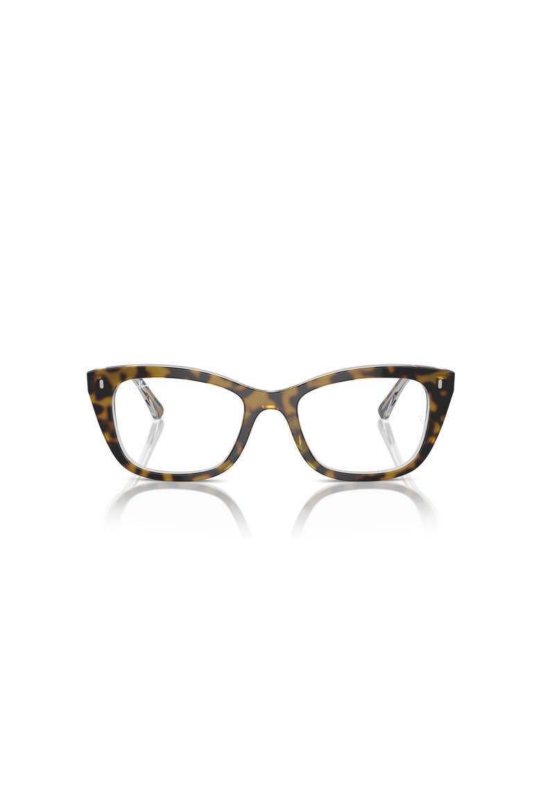52mm Rectangle optical glasses, Alternate, color, Brown