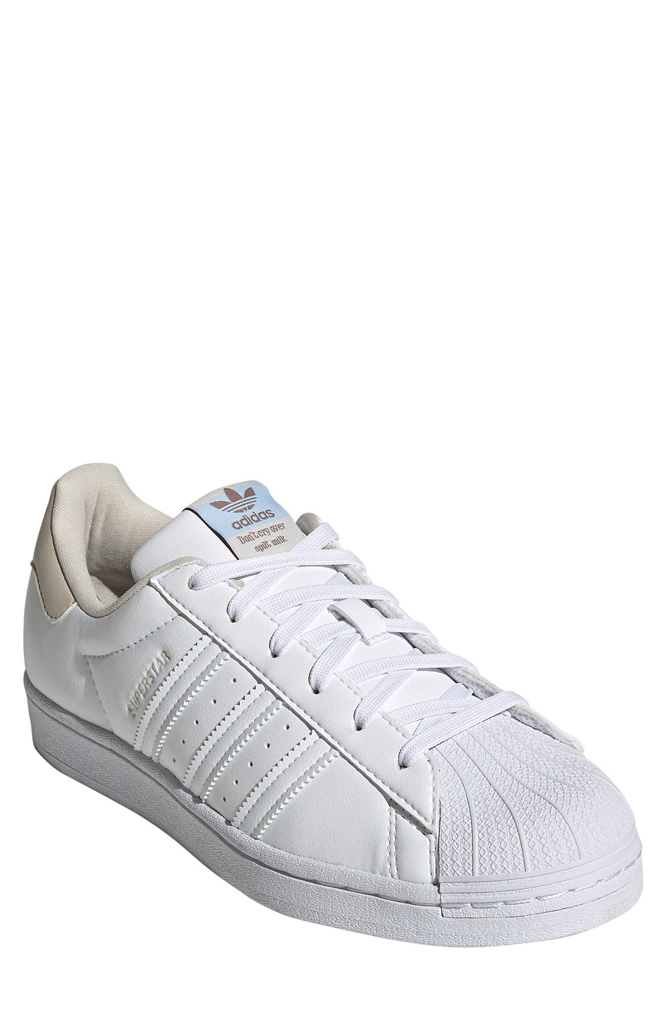 adidas Superstar Embroidered Sneaker, Main, color, 